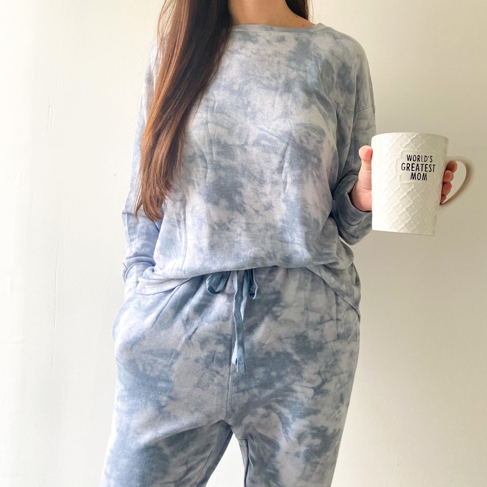 Blue Tie Dye Longe Set